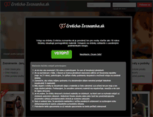 Tablet Screenshot of eroticka-zoznamka.sk